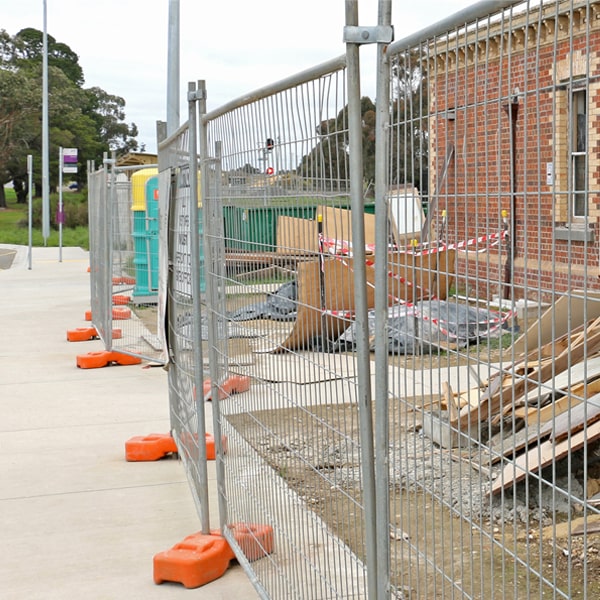 what's the procedure for booking the removal of the temporary fence after my job or even is over